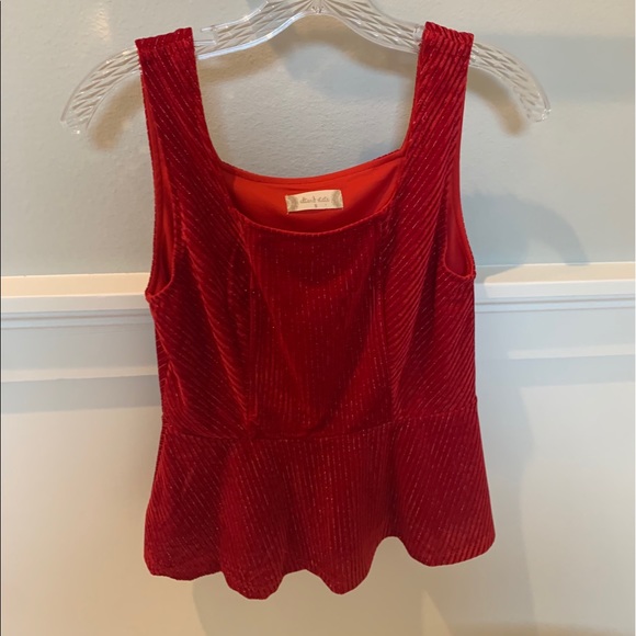 Red Velvet Top - Picture 1 of 3